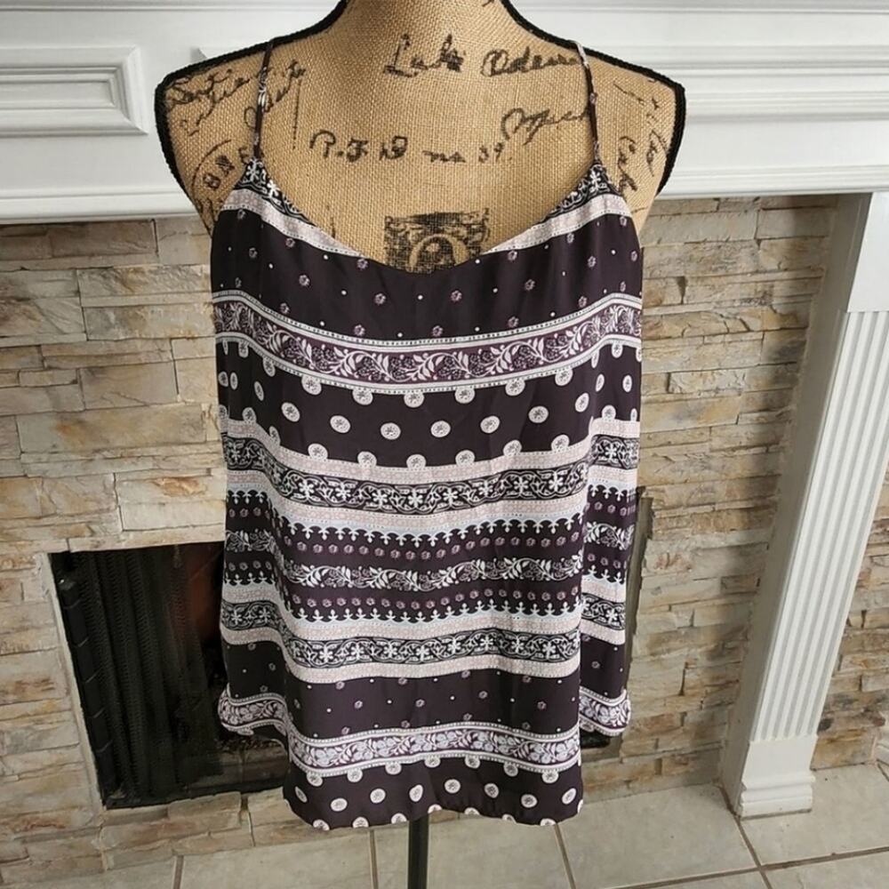LOFT striped spaghetti strap tank top size small‎